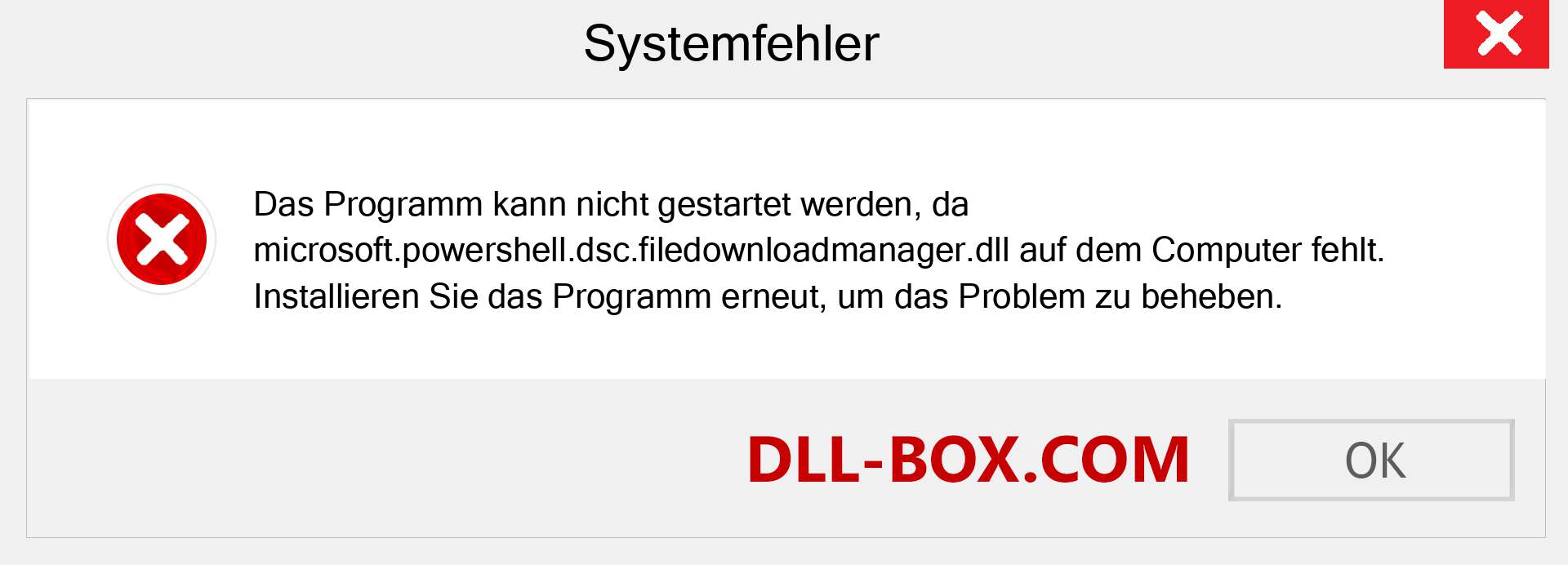 microsoft.powershell.dsc.filedownloadmanager.dll-Datei fehlt?. Download für Windows 7, 8, 10 - Fix microsoft.powershell.dsc.filedownloadmanager dll Missing Error unter Windows, Fotos, Bildern